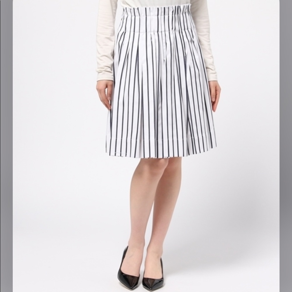 Kate Spade Broom Street Striped Skirt, M, paper bag